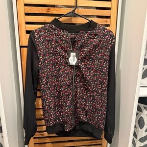 Floral Zip-Up Jacket